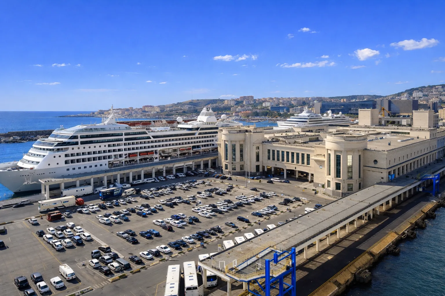 port Neapol terminal rejsowy statki wycieczkowe Włochy